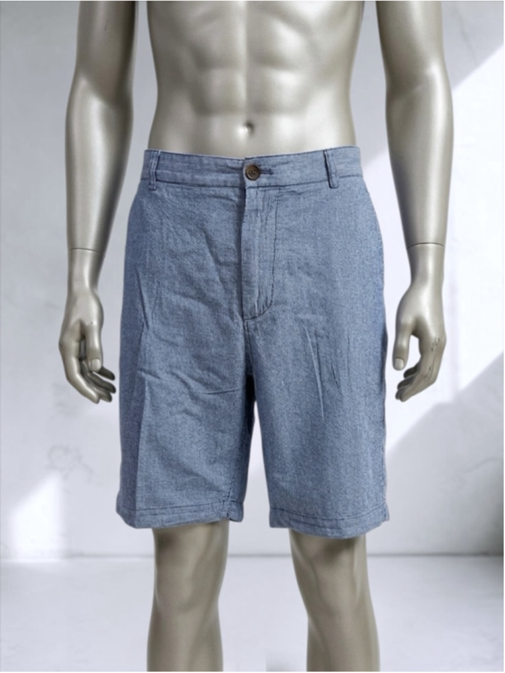 J. Crew Rivington Mini Striped Flat Front Chino Shorts – Size 38 - Picture 5 of 10